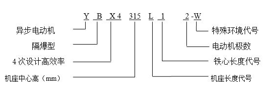 YBX4 高效率低压隔爆型三相异步电动机(机座号80～355)(图2)